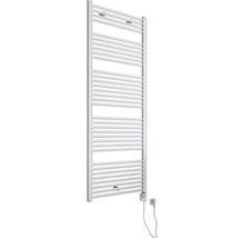 Elektrische handdoekradiator met horizontale verwarmingsbuizen