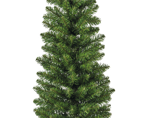 Detailopname van een kunstkerstboom met groene naalden