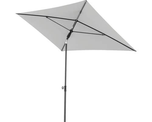 Rechthoekige parasol met standaard