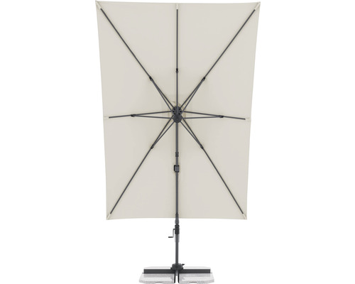 Rechthoekige parasol met voet