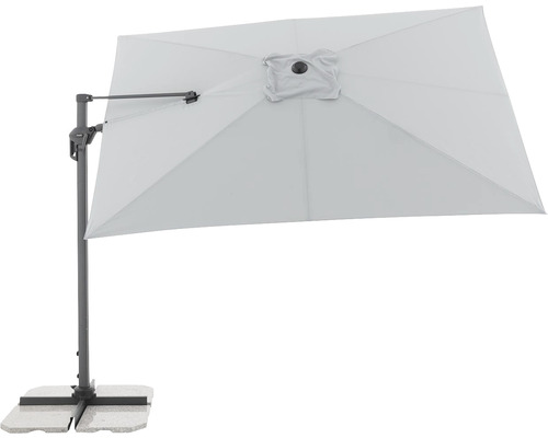 Vrijhangende parasol met voet voor buiten