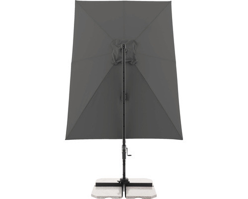 Rechthoekige parasol met voet