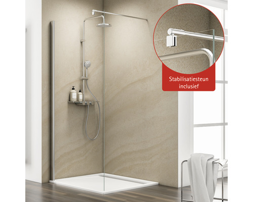 Inloopdouche met stabilisatiesteun inclusief