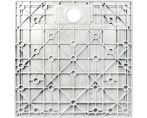 Kunststof lichtschacht met vierkant rasterpatroon en ronde opening