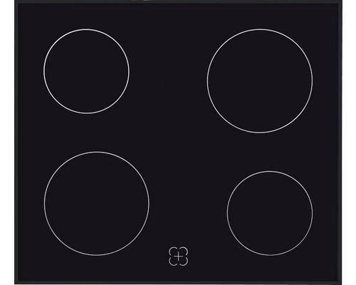 Keramische kookplaat met vier kookzones