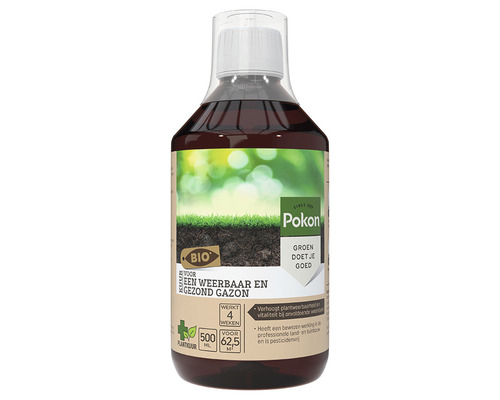 Pokon Bio Kuur Voor een Weerbaar en Gezond Gazon Concentraat 500 ml Pokon gazonmest voor een weerbaar en gezond gazon, 500 ml