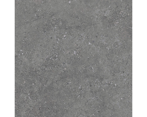 Keramische terrastegel gerectificeerd rock grafiet, 60 x 60 x 2 cm Grijze vloertegel met steenmotief