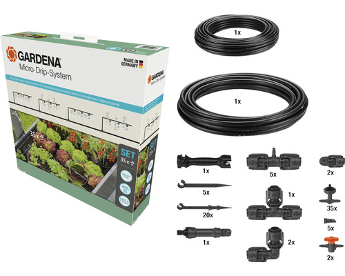 Gardena Micro-Drip-System Set voor een bewatering met 35 delen