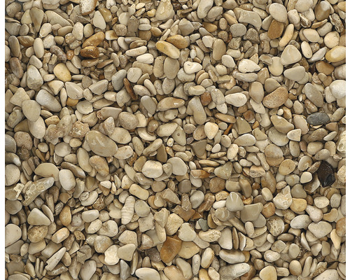 EXCLUTON Grind Castle bruin/grijs 5-15 mm, 25 kg Close-up van grindstenen voor tuin- en landschapsarchitectuur