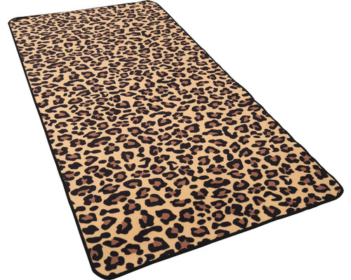 Rechthoekig tapijt met luipaardprint