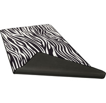 Vloerkleed laagpolig zebraprint 80x150 cm