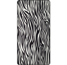 Vloerkleed laagpolig zebraprint 80x150 cm