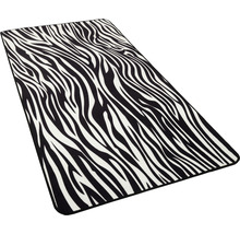 Vloerkleed laagpolig zebraprint 80x150 cm