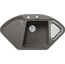 Hoekspoelbak van Silgranit met afdruipvlak