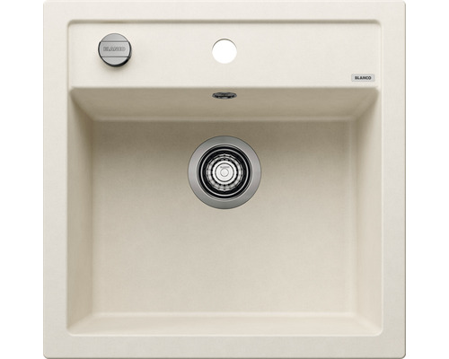 Spoelbak van composietmateriaal met afvoergarnituur