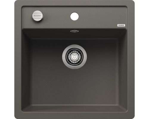 Spoelbak van composietmateriaal met afvoer en Blanco Logo