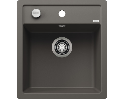 Blanco spoelbak van composiet met zeefkorf