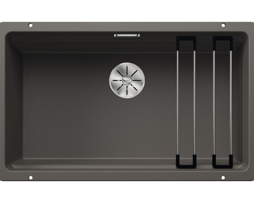 Spoelbak van silgranit met afdruiprek