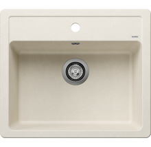 Spoelbak van Silgranit met afvoergarnituur en zeefkorf