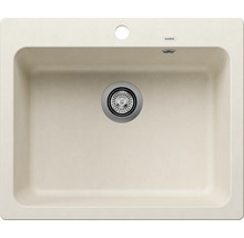 Spoelbak van silgraniet met afvoergarnituur