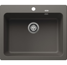 Enkele stenen spoelbak met afvoergarnituur