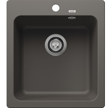 Spoelbak van silgraniet met afvoergarnituur