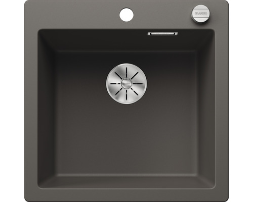 Spoelbak van silgranit met roestvrijstalen afvoergarnituur