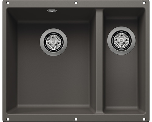 Dubbele spoelbak voor de keuken