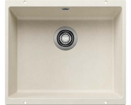 Spoelbak van graniet met afvoergarnituur