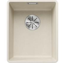 Beige keuken spoelbak van silgraniet met afvoergarnituur