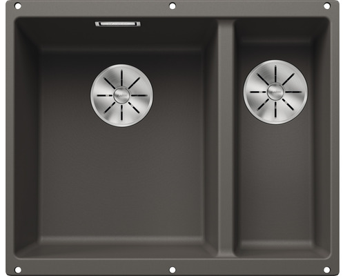 Dubbele spoelbak van composietmateriaal met twee spoelbakken