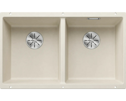 Dubbele spoelbak van silgraniet