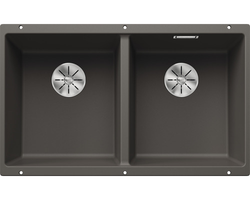 Spoelbak met twee bakken