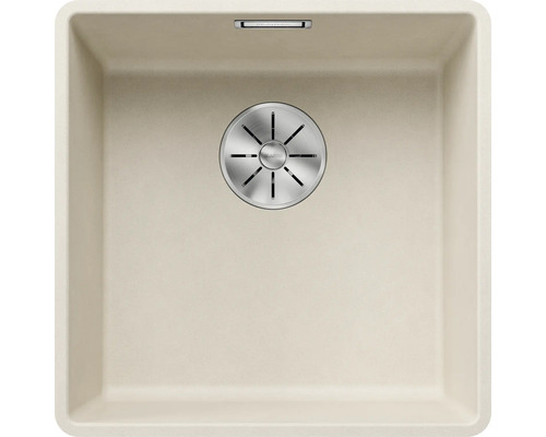 Spoelbak van graniet met afvoergarnituur