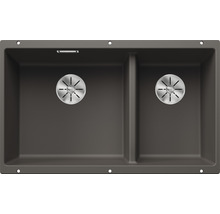 Spoelbak met twee bakken en afvoeren