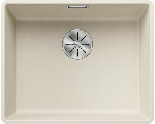 Spoelbak van silgranit met afvoergarnituur