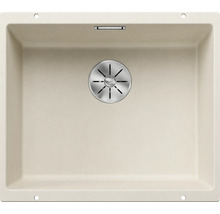 Spoelbak van composietmateriaal met zeefkorfplug