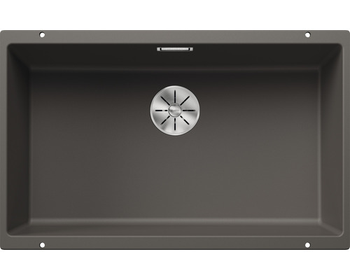 Spoelbak van composietmateriaal met afvoergarnituur