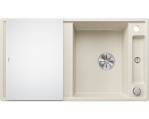 Spoelbak met afdruipvlak en snijplank