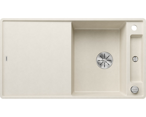 BLANCO Spoelbak Axia III 5 S-F zachtwit 50x90,5 cm Beige gootsteen met afdruiprek