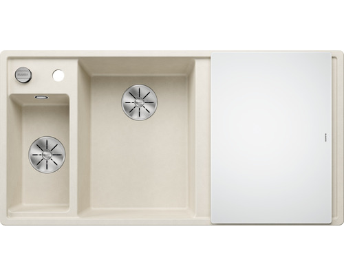 Spoelbak met afdruiprek en snijplank