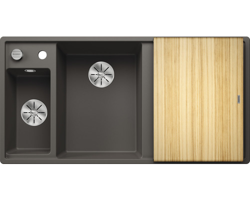 Spoelbak met afdruiprek en snijplank