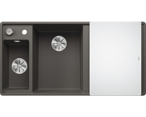 Spoelbak met afdruipvlak en snijplank