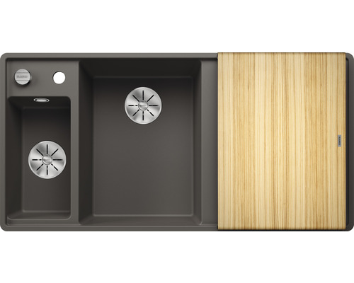 Spoelbak met afdruiprek en snijplank