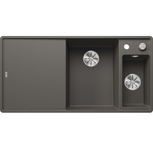 Spoelbak met afdruiprek en twee bakken