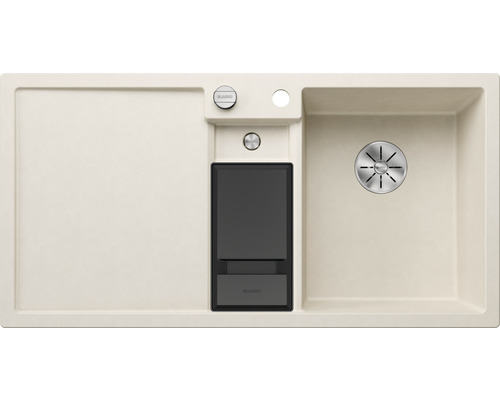 Spoelbak met afdruiprek en zeepdispenser