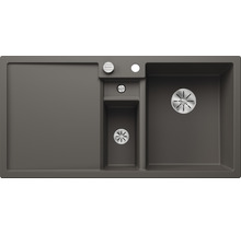 Spoelbak met afdruiprek en twee spoelbakken