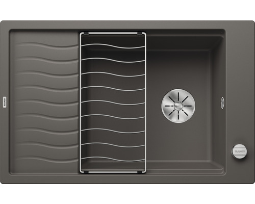 Spoelbak met afdruiprek en afwasrek