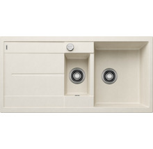 Spoelbak met afdruiprek en twee spoelbakken