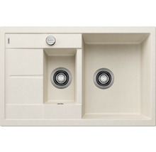 Spoelbak met twee bakken en afdruiprek